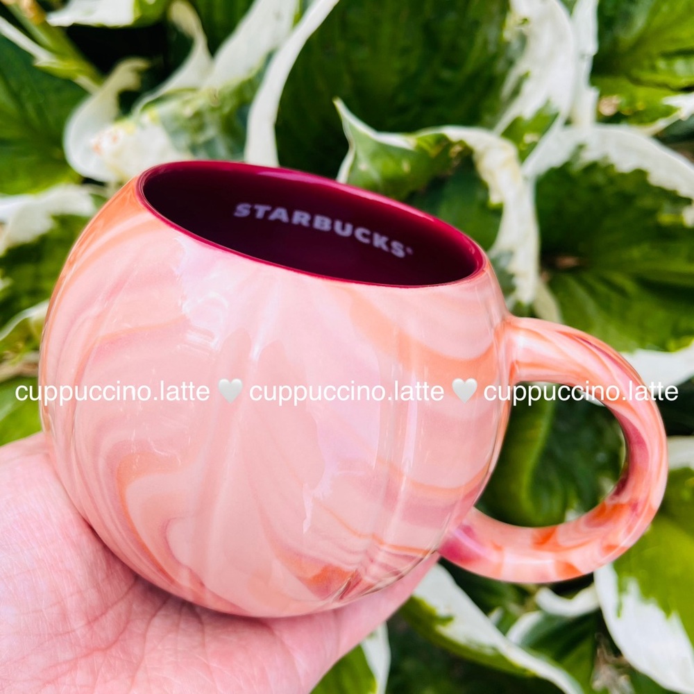 🎃NWT🎃Starbucks 2025 Fall Halloween Orange Cream Marbled Pumpkin Ceramic Mug